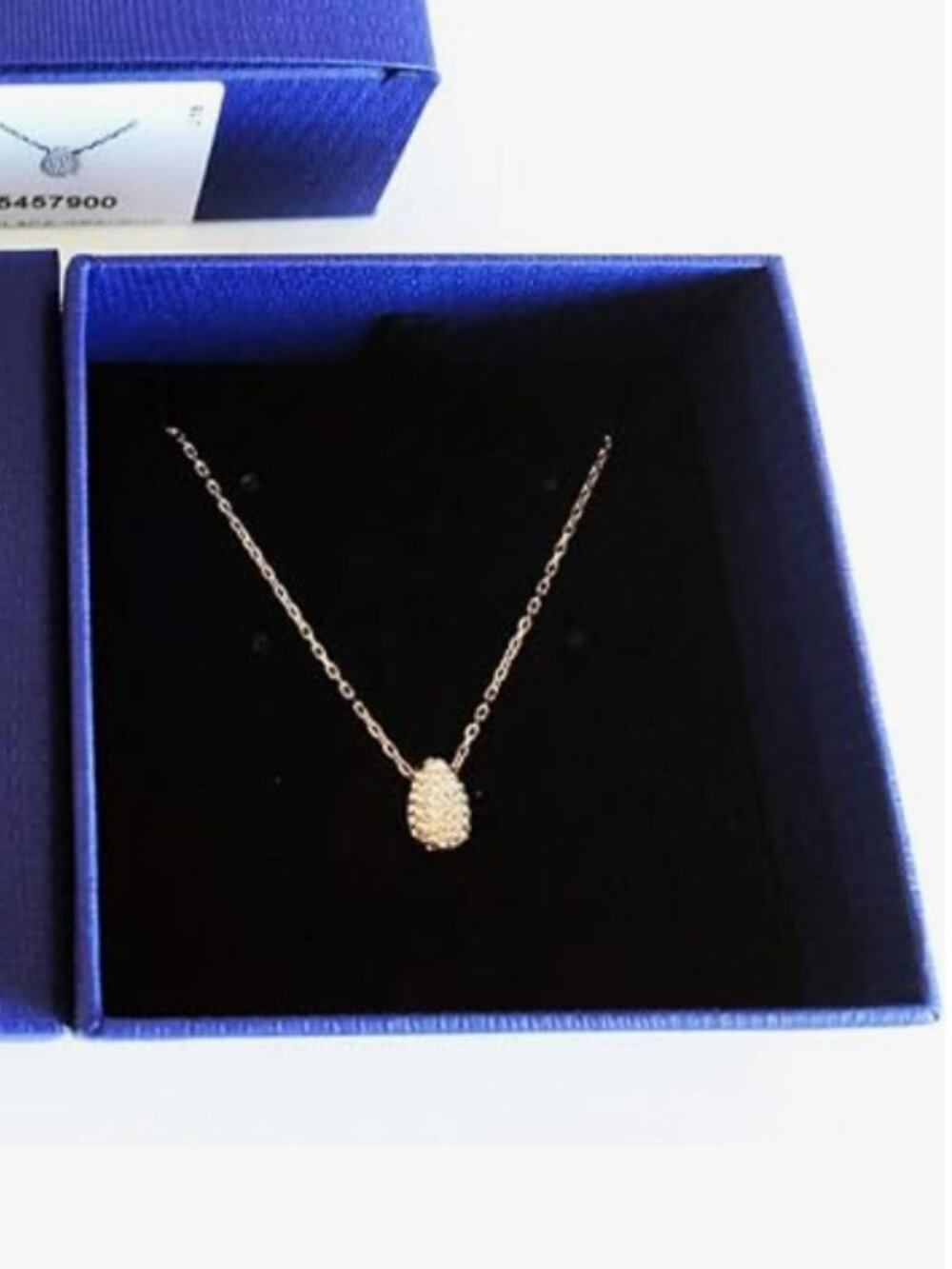 Swarovski Rose Gold Teardrop Necklace